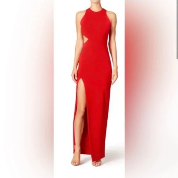 Elizabeth and James Red Maxi Dress Size 8 - Picture 1 of 6